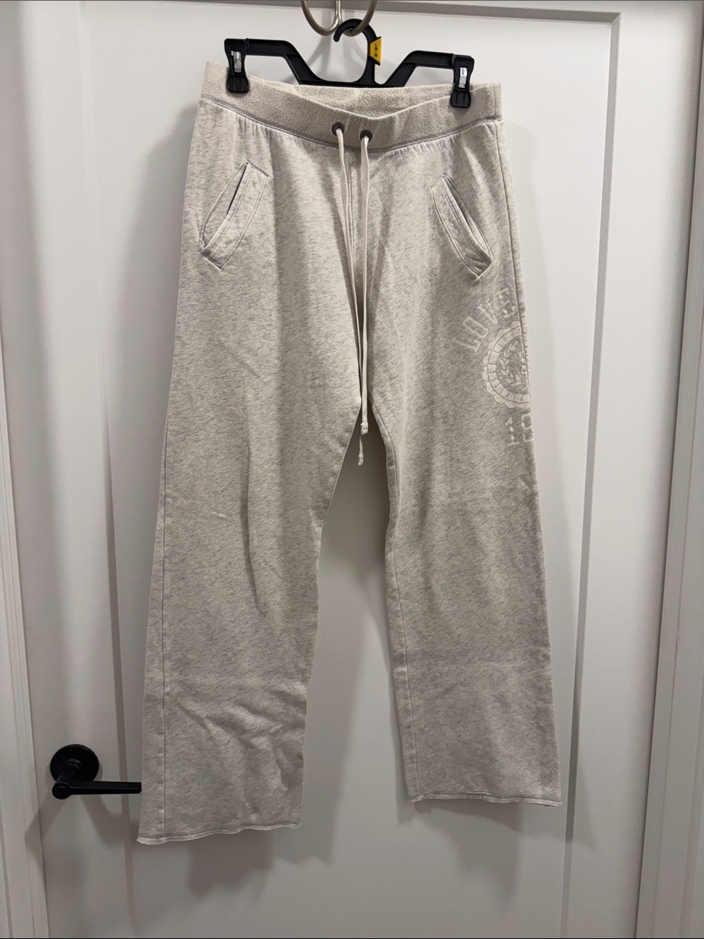 PINK Victoria's Secret Light Beige Drawstring Joggers